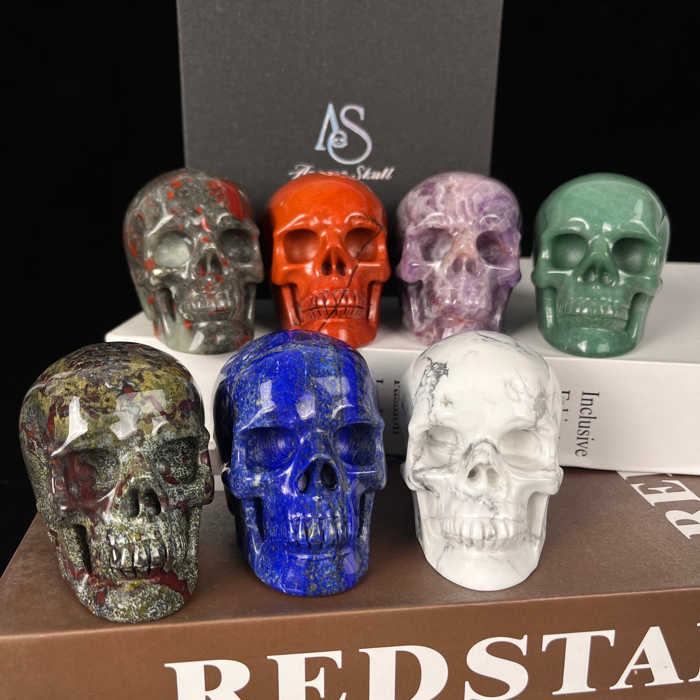 3 inch Crystal Skull Collection - Hand Carved Natural Gemstone