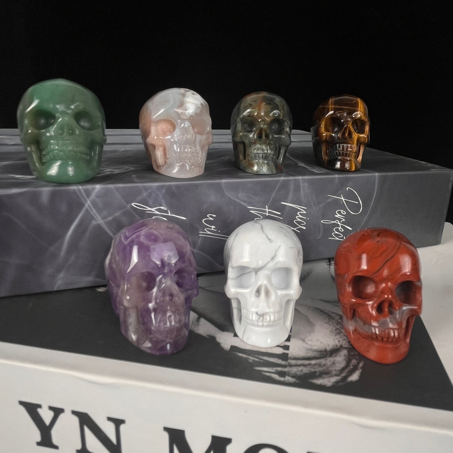 1.75 inch Crystal Skull Collection - Hand Carved Natural Stone