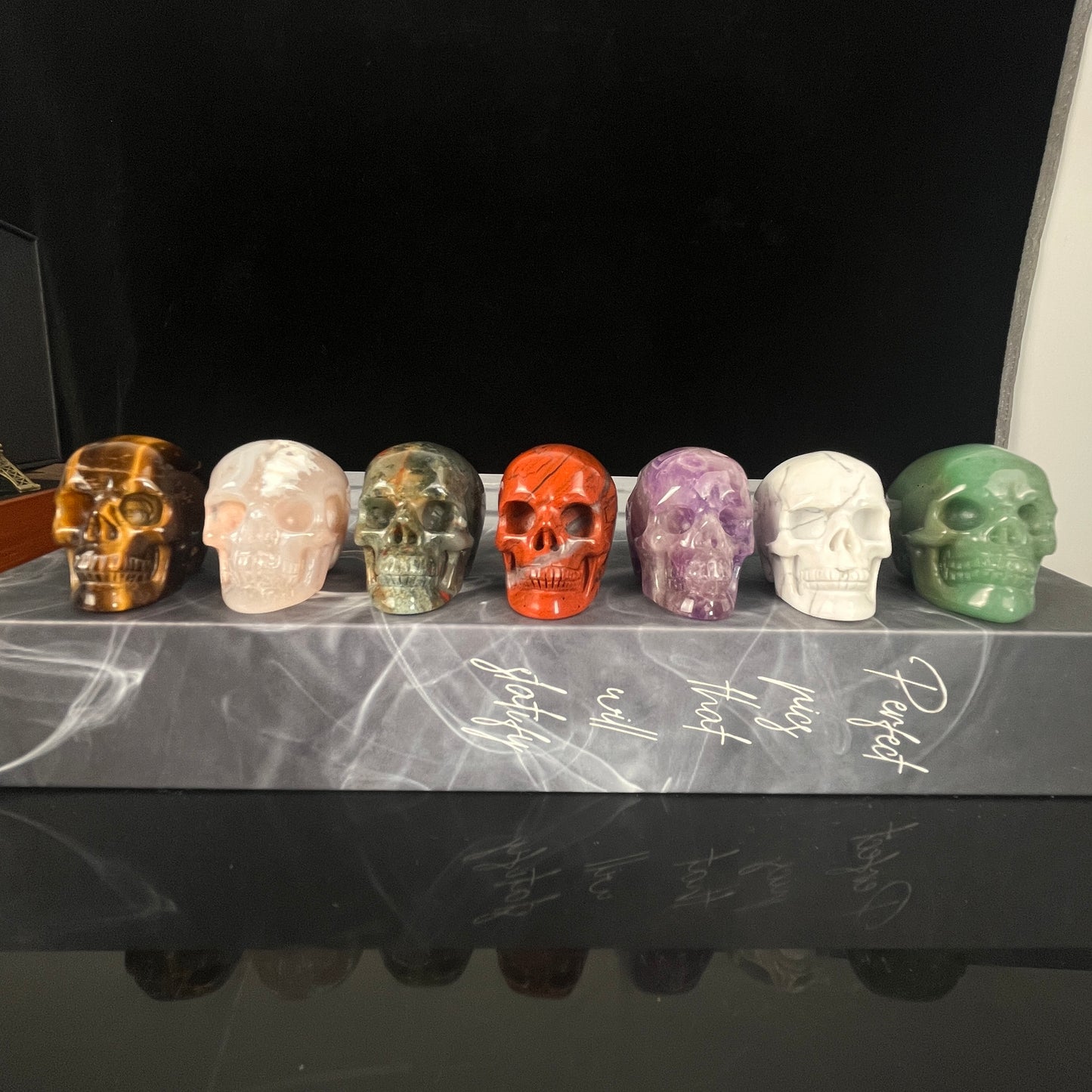1.75 inch Crystal Skull Collection - Hand Carved Natural Stone