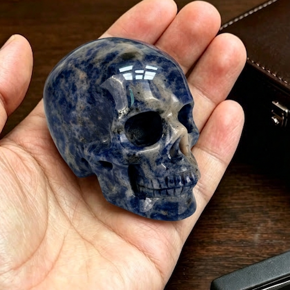 2 Inch Blue Lace Agate Crystal Skull – Mini Crystal Skull