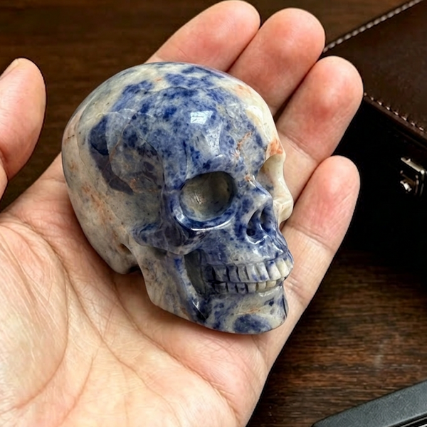 2 Inch Blue Lace Agate Crystal Skull – Mini Crystal Skull
