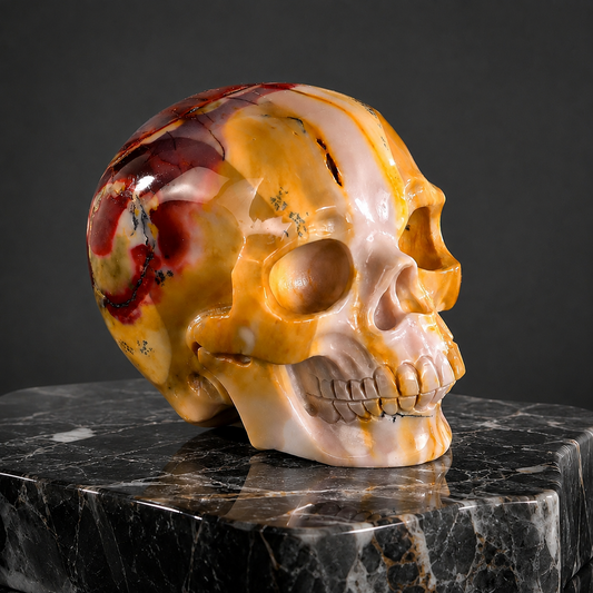 ‘Earth’s Tapestry’ - Mookaite Jasper Skull · Specimen No. 03