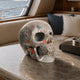 4.5" African Bloodstone Crystal Skull - Pattern C
