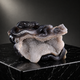 'The Silent Stare’ - Agate Serpent and Mouse on Quartz Geode · Specimen No. 21