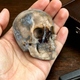 2 Inch Blue Flower Agate Crystal Skull – Mini Gemstone Skull