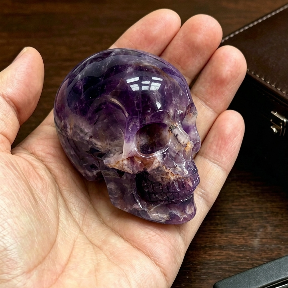 2 Inch Dream Amethyst Crystal Skull – Mini Crystal Skull