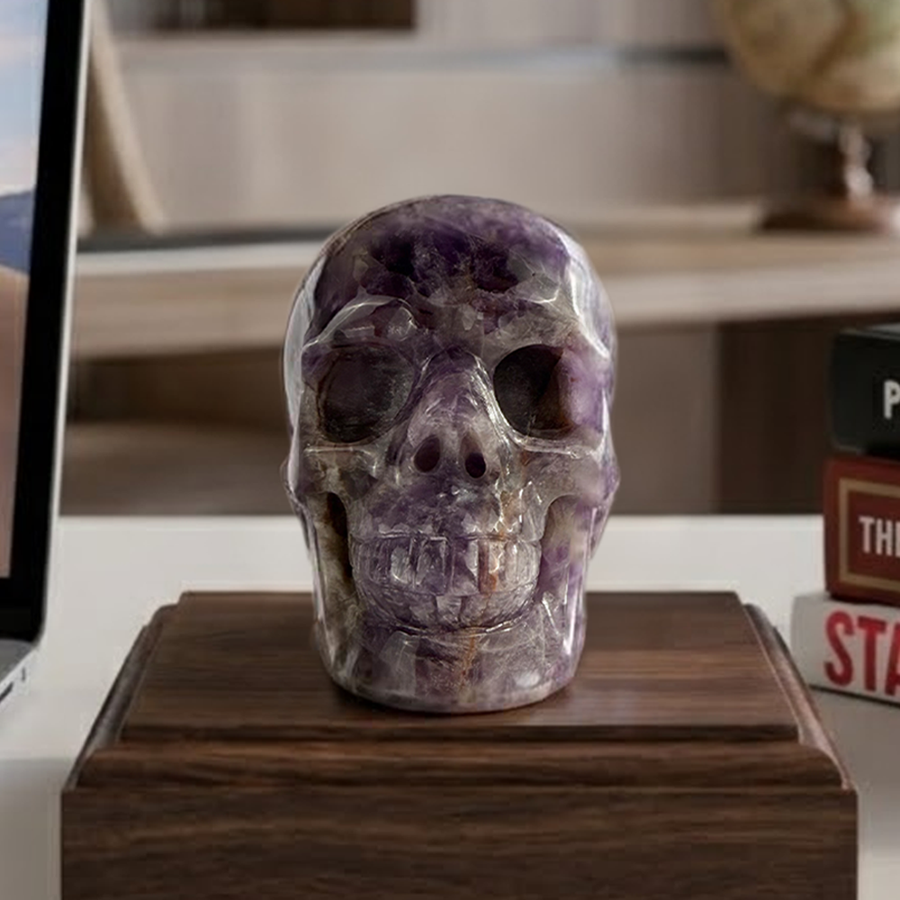 3" Dream Amethyst Crystal Skull – Pattern A