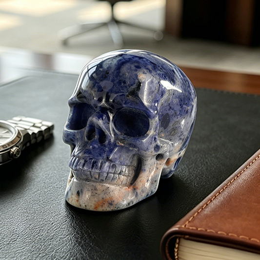 3" Sodalite Crystal Skull – Pattern G
