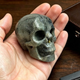 2" Grey Labradorite Crystal Skull - Pattern H