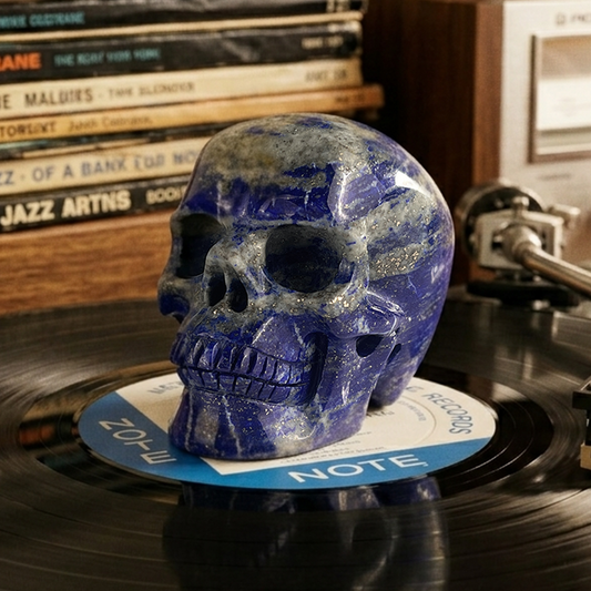 3 inch Lapis Lazuli Crystal Skull – Hand Carved Natural Stone