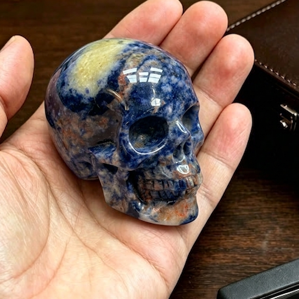 2 Inch Blue Lace Agate Crystal Skull – Mini Crystal Skull