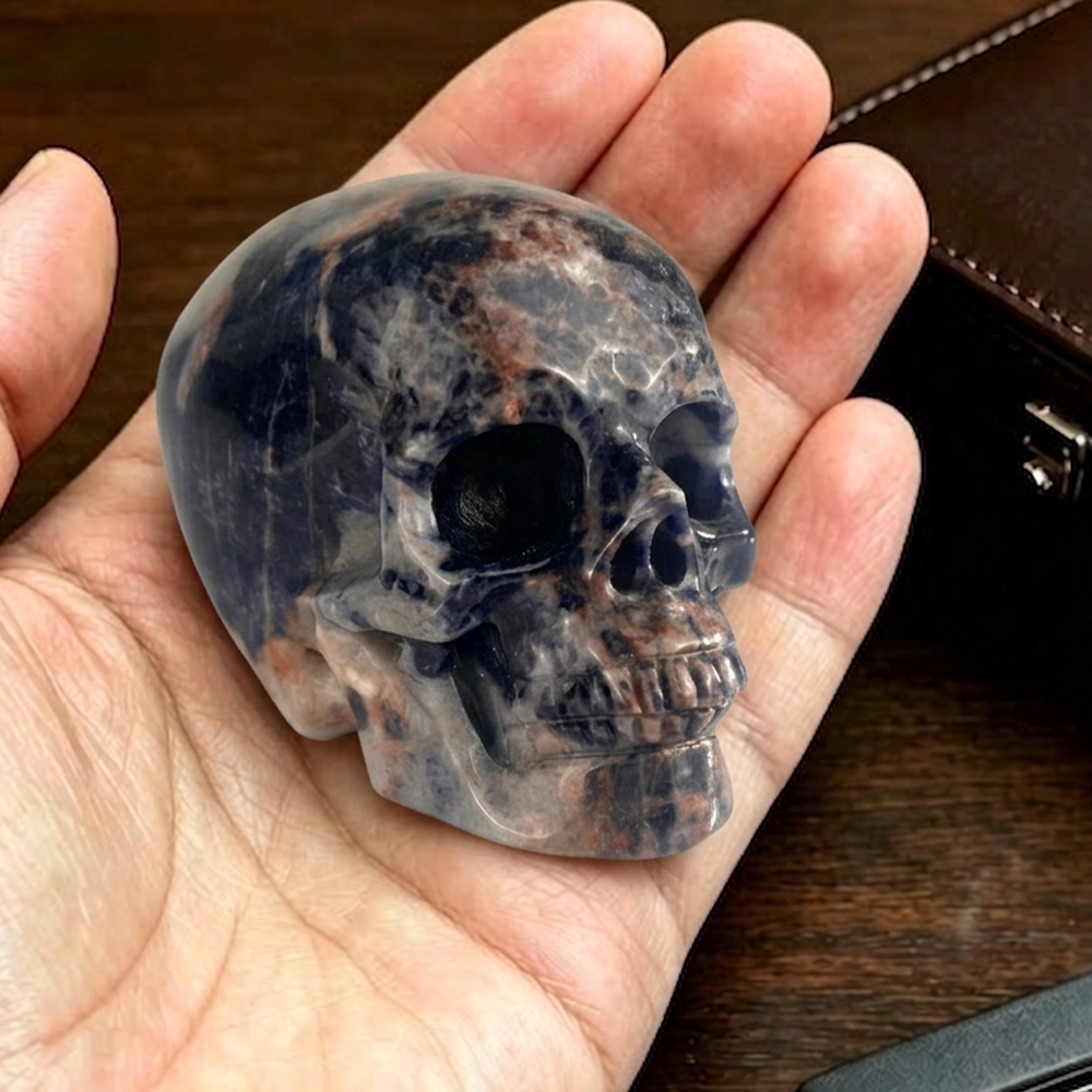2 Inch Blue Lace Agate Crystal Skull – Mini Crystal Skull