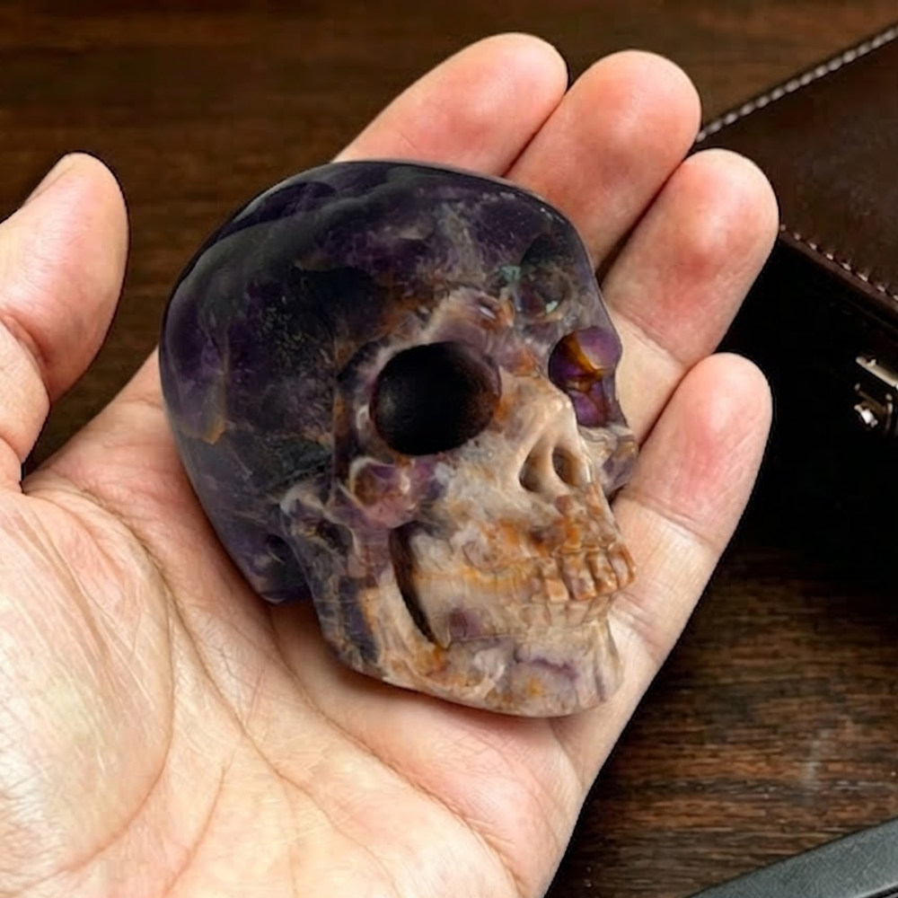2 Inch Dream Amethyst Crystal Skull – Hand Carved Crystal Skull