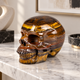 4.5" Tiger Eye Crystal Skull - Pattern C