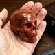 2" Red Jasper Crystal Skull - Pattern B