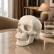 4.5" Ivory Jade Crystal Skull - Pattern C