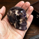 2" Dream Amethyst Crystal Skull - Pattern H