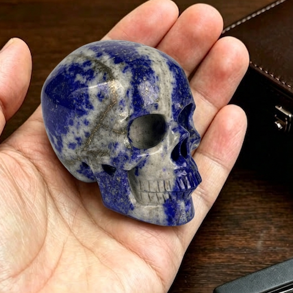 2" Lapis Lazuli Crystal Skull – Pattern A