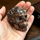 2" Brecciated Red Jasper Crystal Skull - Pattern C
