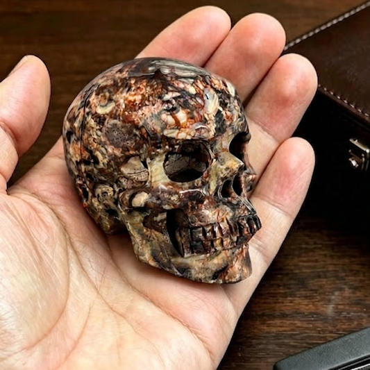 2" Money Agate Crystal Skull