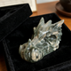 Additional view of a 3-inch Nine Dragon Jade dragon skull carving